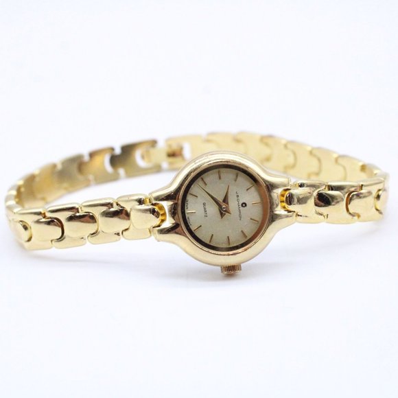 Vintage J.B Champion Watch Womens Gold Tone Stainless Steel Classic Gold Dial - Picture 5 of 8